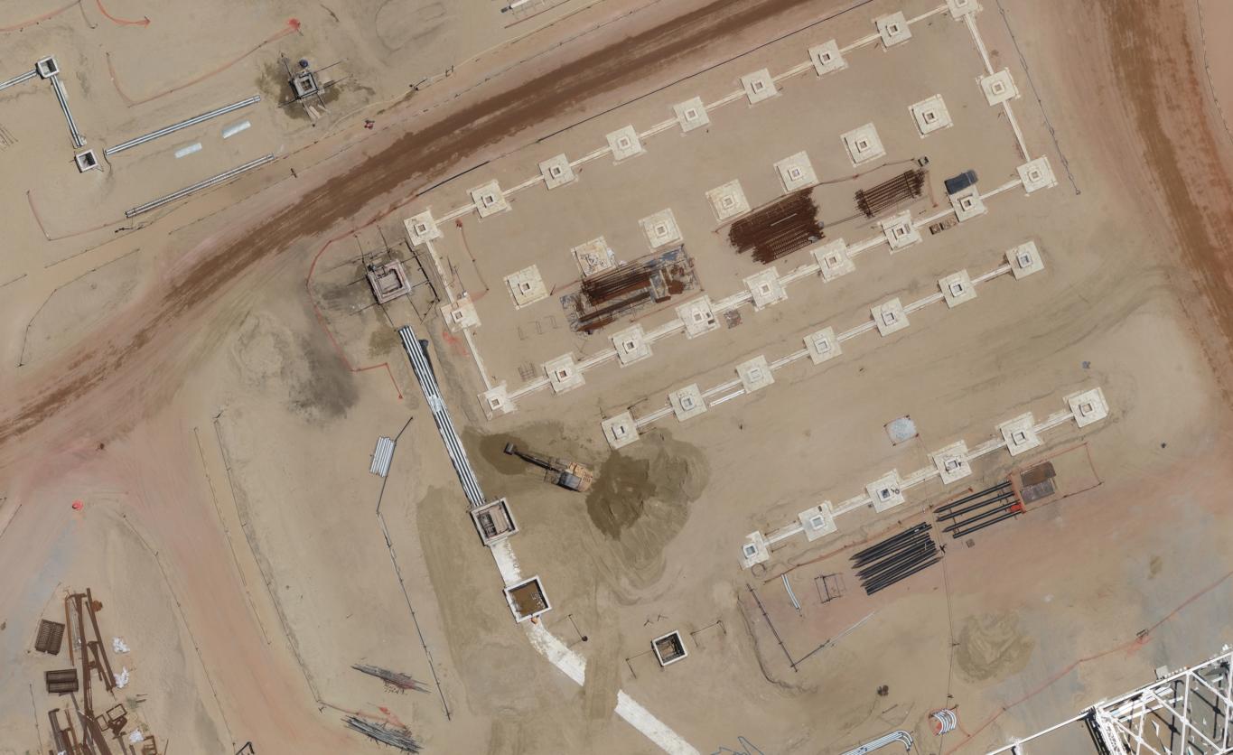 Canteiro de obras antes